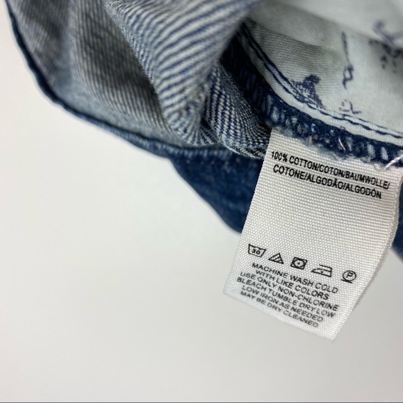 WE THE FREE Free People Jade Belted A Line Denim Skirt - Picture 5 of 7